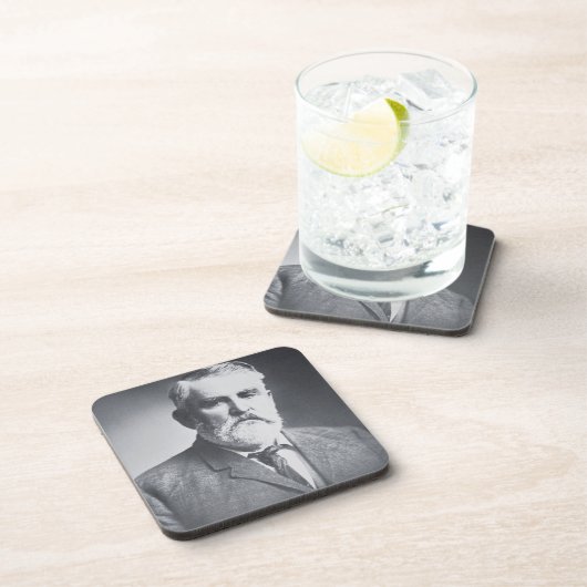 Charles gute Nacht (b/w Foto) Getränkeuntersetzer (Rechte Seite)