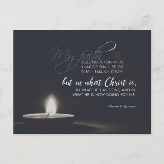 Charles H. Spurgeon - allein in Christus Postkarte (Vorderseite)