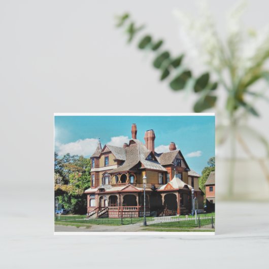 Charles Hackley House Post Card. Postkarte (Stehend Vorderseite)