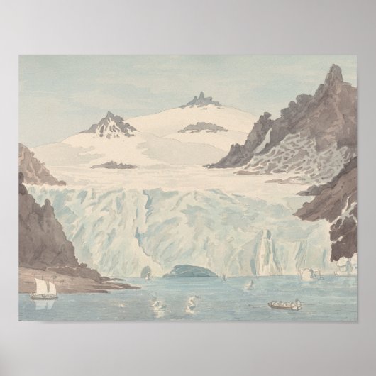 Charles Hamilton Smith - Aussicht auf einen Eisber Poster (Vorne)