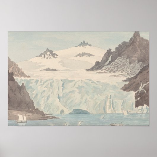 Charles Hamilton Smith - Aussicht auf einen Eisber Poster (Vorne)