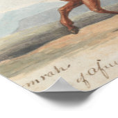 Charles Hamilton Smith - Das Koomrah-Pferd Poster (Ecke)