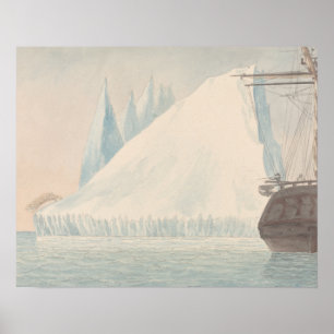 Charles Hamilton Smith - Ein Eisberg und ein Eisbä Poster
