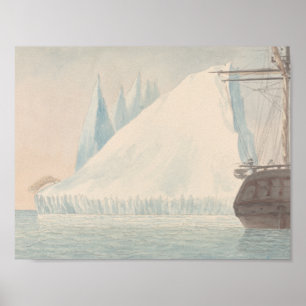 Charles Hamilton Smith - Ein Eisberg und ein Eisbä Poster