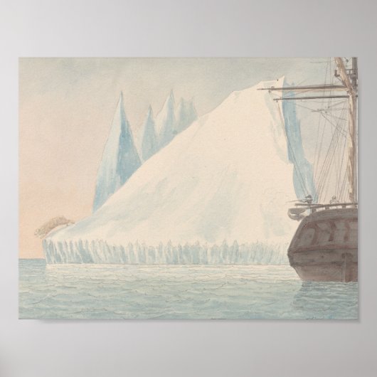 Charles Hamilton Smith - Ein Eisberg und ein Eisbä Poster (Vorne)