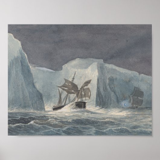 Charles Hamilton Smith - The Erebus Passing Poster (Vorne)