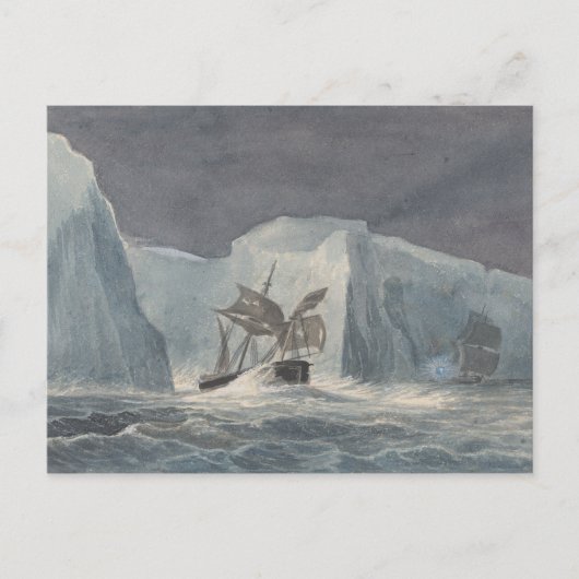 Charles Hamilton Smith - The Erebus Passing Postkarte (Vorderseite)