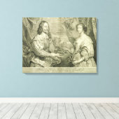 Charles I (1600-49) und Henrietta Maria (1609-69) Leinwanddruck (Insitu (Holzboden))