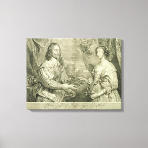 Charles I (1600-49) und Henrietta Maria (1609-69) Leinwanddruck