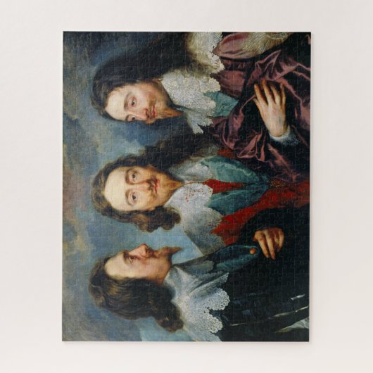 Charles I in Three Positions Anthony van Dyck Puzzle (Vertikal)