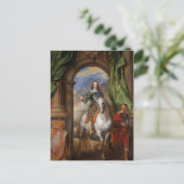 Charles I mit M de St Antoine von Anthony van Dyck Postkarte (Stehend Vorderseite)