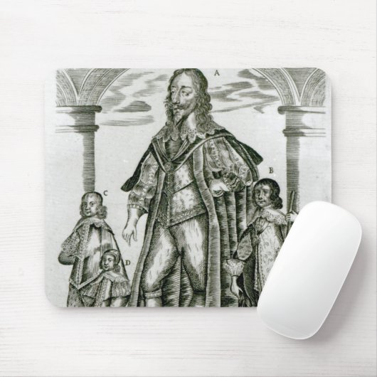 Charles I mit seinen Kindern Mousepad (Mit Mouse)