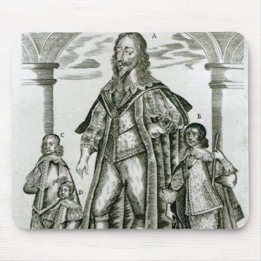 Charles I mit seinen Kindern Mousepad (Vorne)