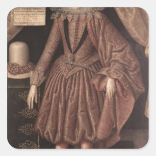 Charles I., Prinz von Wales, c.1612-13 Quadratischer Aufkleber