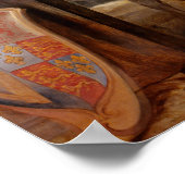 Charles I über Horseback von Van Dyck Poster (Ecke)