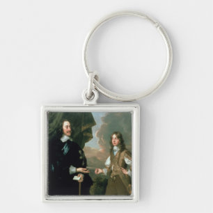 Charles I und James, Herzog von York, c.1647 Schlüsselanhänger