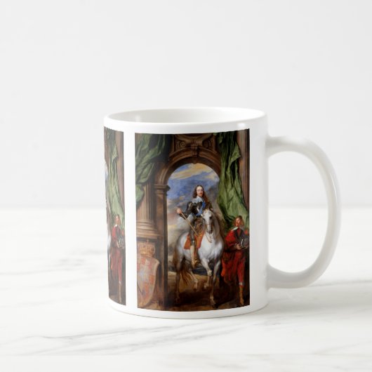 Charles I zu Pferd durch Van Dyck Kaffeetasse (Rechts)
