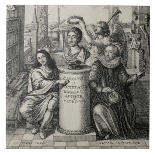 Charles II (1630-85) als Gönner des königlichen Fliese