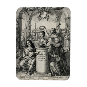 Charles II (1630-85) als Gönner des königlichen Magnet