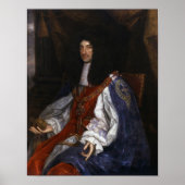 Charles II. Garter Robes - John Michael Wright - Poster (Vorne)