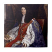Charles II. von Großbritannien und Irland Fliese (Vorderseite)
