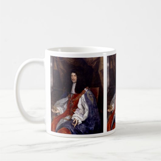 Charles II. von Großbritannien und Irland Kaffeepa Kaffeetasse (Links)