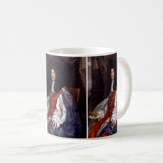 Charles II. von Großbritannien und Irland Kaffeetasse (VorderseiteRechts)