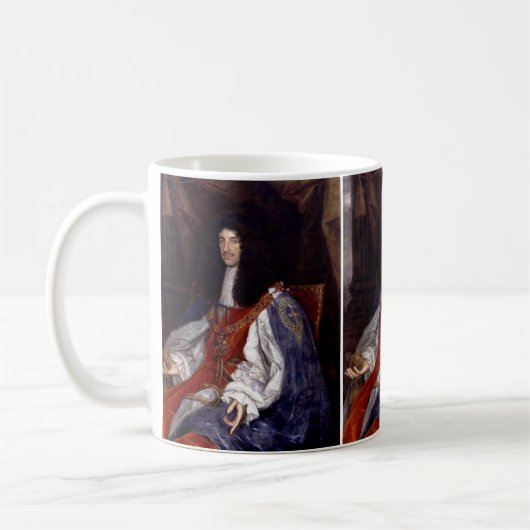 Charles II. von Großbritannien und Irland Kaffeetasse (Links)