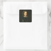 Charles II. von Spanien Quadratischer Aufkleber (Tasche)