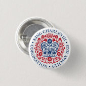 Charles III Coronation Button (Vorne & Hinten)