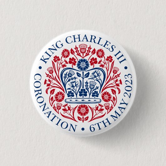 Charles III Coronation Button (Vorderseite)