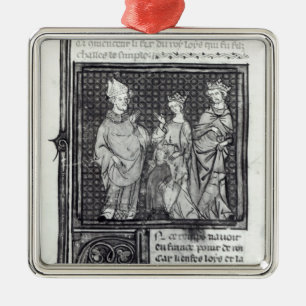 Charles III das einfache mit seiner Ehefrau und Ornament Aus Metall