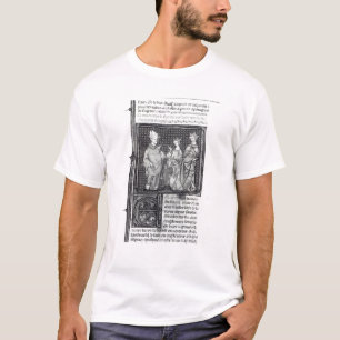 Charles III das einfache mit seiner Ehefrau und T-Shirt