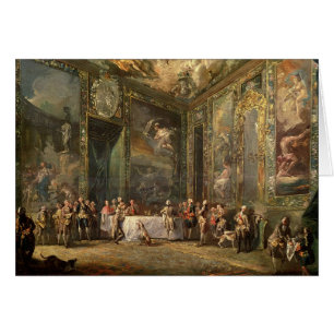 Charles III de Borbon, essend vor seinem zu Mittag