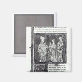 Charles III der Einfache mit seiner Ehefrau und se Magnet (Vorderseite/Rückseite)
