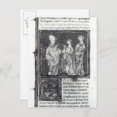 Charles III der Einfache mit seiner Ehefrau und se Postkarte (Vorne/Hinten)