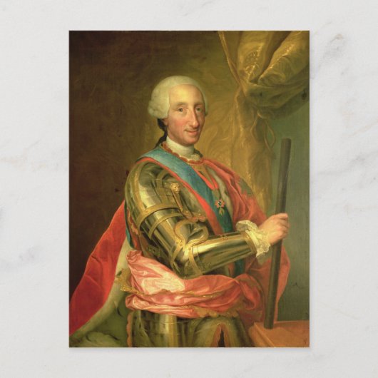 Charles III in Armor, nach 1759 Postkarte (Vorderseite)