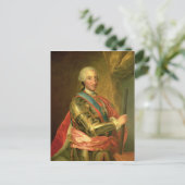 Charles III in Armor, nach 1759 Postkarte (Stehend Vorderseite)