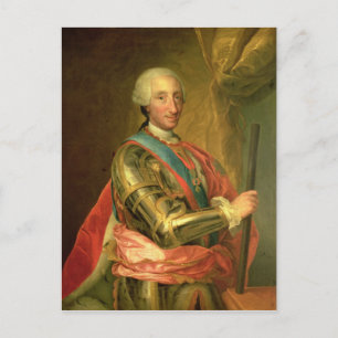 Charles III in Armor, nach 1759 Postkarte