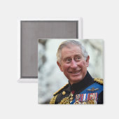 Charles III. King of England Magnet (Vorderseite/Rückseite)