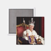 Charles III. King of England Magnet (Vorderseite/Rückseite)