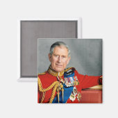 Charles III, King of England Magnet (Vorderseite/Rückseite)