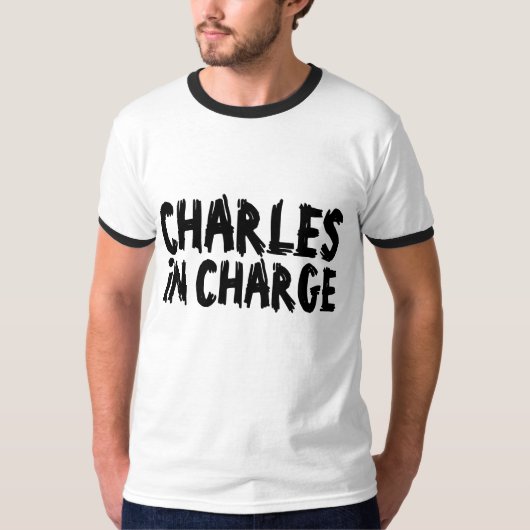 CHARLES IN CHARGE, T - SHIRT VINTAGER MÄNNER (Vorderseite)