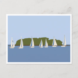 Charles Island Milford CT Postcard Postkarte