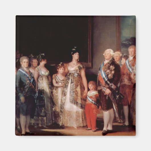Charles IV. von Spanien und seine Familie - Goya Magnet (Vorne)