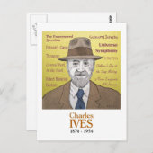 Charles Ives Postkarte (Vorne/Hinten)