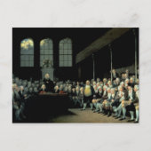 Charles James Fox spricht vor dem Haus Postkarte (Vorderseite)