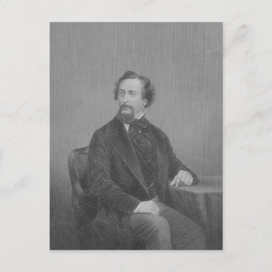 Charles John Huffam Dickens Postkarte (Vorderseite)