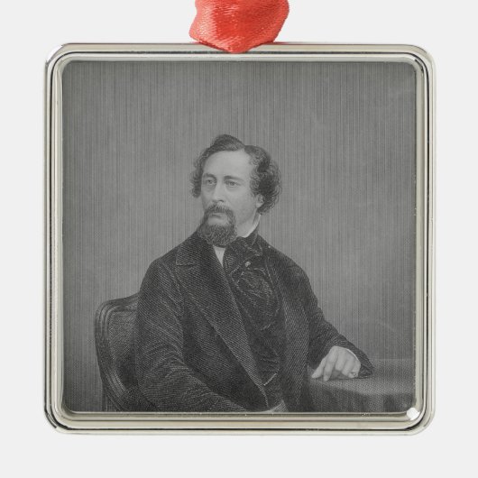 Charles John Huffam Dickens Silbernes Ornament (Vorne)
