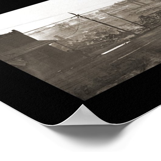 Charles-LA-Burned-Foto 1910 Poster (Ecke)